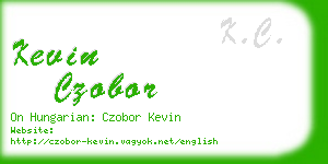 kevin czobor business card